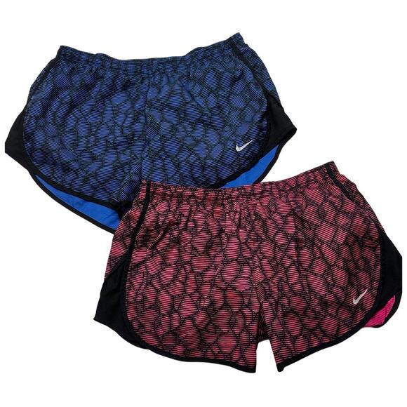 Nike Pants - Nike Vintage Pink & Blue Set Of Running Shorts Dri-Fit Size Medium